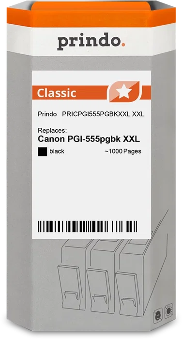 Prindo Cartucho de tinta negro Classic XXL PRICPGI555PGBKXXL
