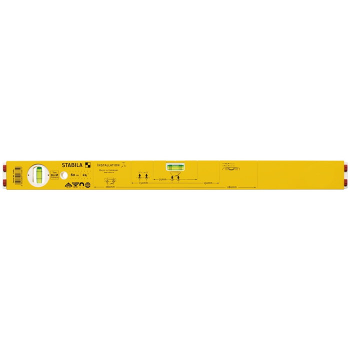 Stabila Type 80 M Installation Nivel de burbuja 60 cm Stabila Type 80 M Installation Nivel de burbuja 60 cm