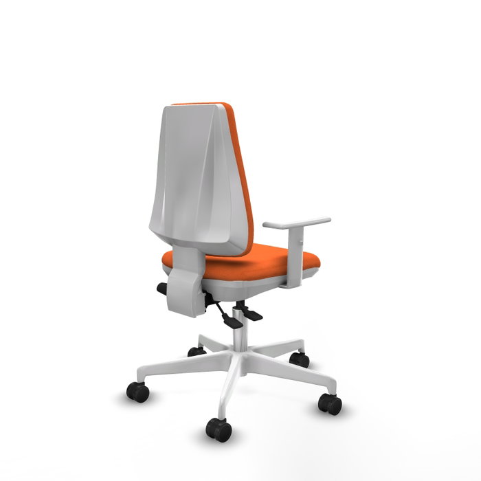 PIQUERAS Y CRESPO Silla de oficina Elche Naranja con mecanismo Asincro