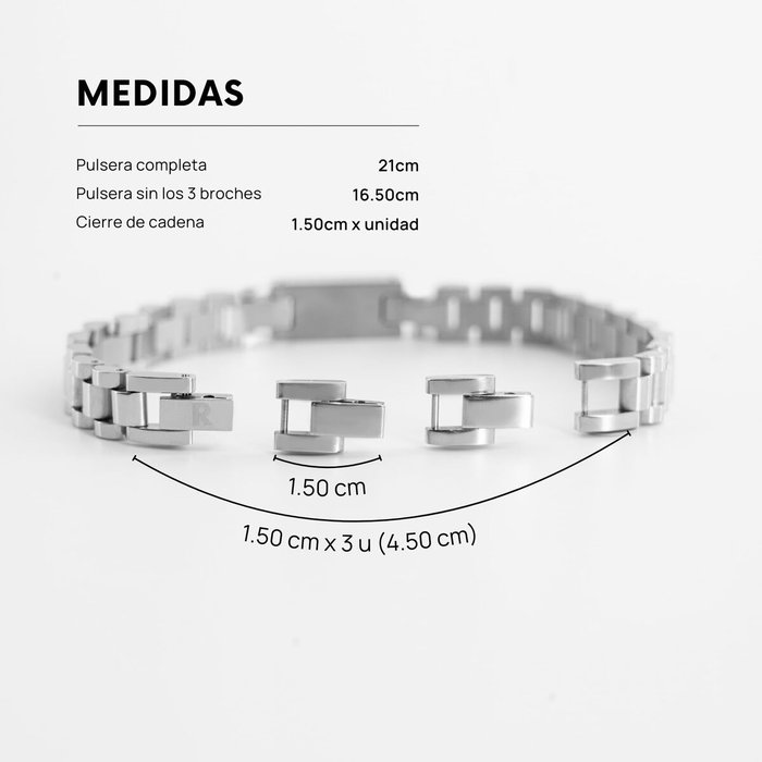 Pulsera Hombre Radiant RH000282 Plateado