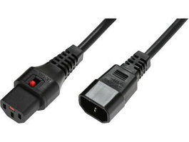 MicroConnect Cable de alimentación IEC Lock C13 a C14 negro 4m PC1070