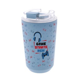 AUREA Vaso térmico con interior cerámico 400ml Petrol Blue Pixel Gaming