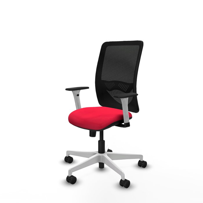 PIQUERAS Y CRESPO Silla de oficina Zulema con mecanismo Sincro, Rojo y Negro PIQUERAS Y CRESPO Silla de oficina Zulema con mecanismo Sincro, Rojo y Negro