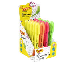 Jovi Rotulador Fluorescente De Gel En Stick 140mm C-Surtidos Expositor 20 Ud