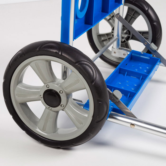 Aktive Carro mesa playa plegable con base extensible azul Aktive Carro mesa playa plegable con base extensible azul