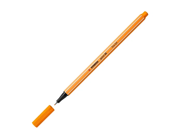 Stabilo Point 88 Rotulador Naranja punta fina 0,4 mm Caja 10 unidades