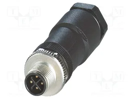 PHOENIX CONTACT Conector M12 de 4 pines, recto, IP67, dorado