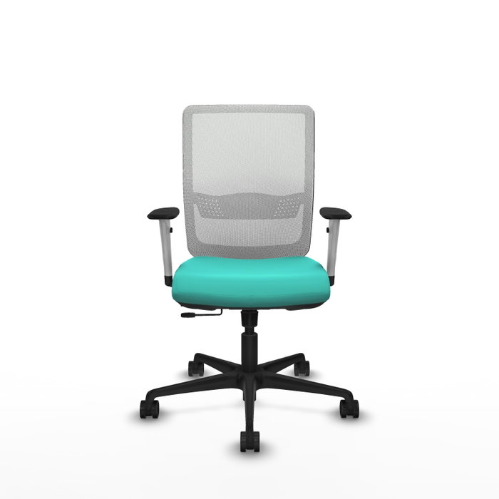 PIQUERAS Y CRESPO Silla de oficina Haches con mecanismo Sincro/Traslack, Turquesa y Blanco PIQUERAS Y CRESPO Silla de oficina Haches con mecanismo Sincro/Traslack, Turquesa y Blanco