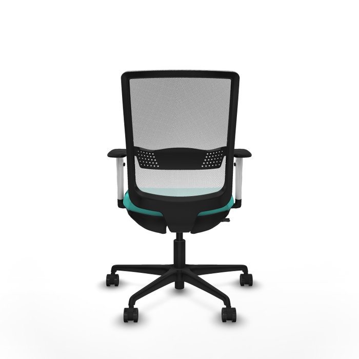 PIQUERAS Y CRESPO Silla de oficina Haches con mecanismo Sincro/Traslack, Turquesa y Blanco PIQUERAS Y CRESPO Silla de oficina Haches con mecanismo Sincro/Traslack, Turquesa y Blanco