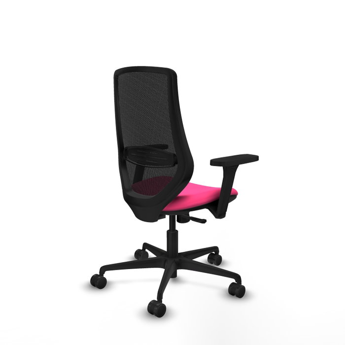 PIQUERAS Y CRESPO Silla de oficina Mardos con mecanismo Sincro, Rosa y Negro PIQUERAS Y CRESPO Silla de oficina Mardos con mecanismo Sincro, Rosa y Negro