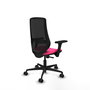 PIQUERAS Y CRESPO Silla de oficina Mardos con mecanismo Sincro, Rosa y Negro