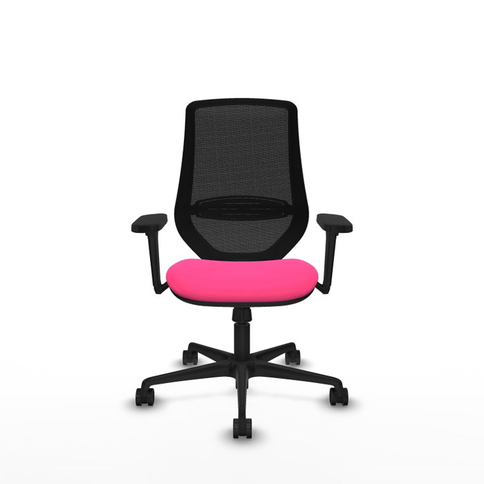 PIQUERAS Y CRESPO Silla de oficina Mardos con mecanismo Sincro, Rosa y Negro PIQUERAS Y CRESPO Silla de oficina Mardos con mecanismo Sincro, Rosa y Negro