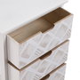 Versa Cajonera 4 Cajones Madera MDF y Paulownia 29x73x40 cm