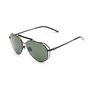 Belstaff LEGEND-NEGRO con montura de titanio negro mate y lentes verdes polarizadas