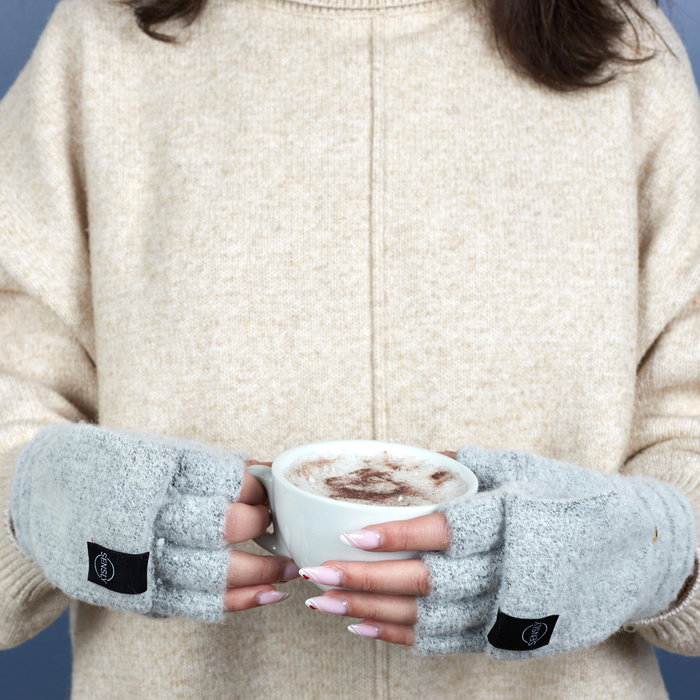 Sensly Manoplas Calefactables USB Grand Froid Talla Única Unisex Suaves Ligeras Convertibles Mitones Especial Invierno