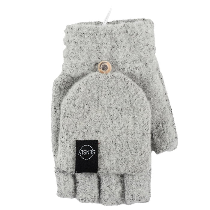 Sensly Manoplas Calefactables USB Grand Froid Talla Única Unisex Suaves Ligeras Convertibles Mitones Especial Invierno