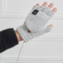 Sensly Manoplas Calefactables USB Grand Froid Talla Única Unisex Suaves Ligeras Convertibles Mitones Especial Invierno