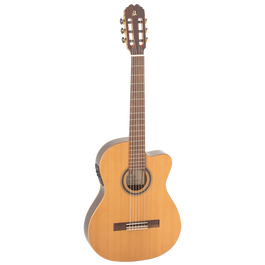 Guitarra Clásica Admira Virtuoso Electrificada Fishman Cuerpo Estrecho Cutaway Serie Conservatorio