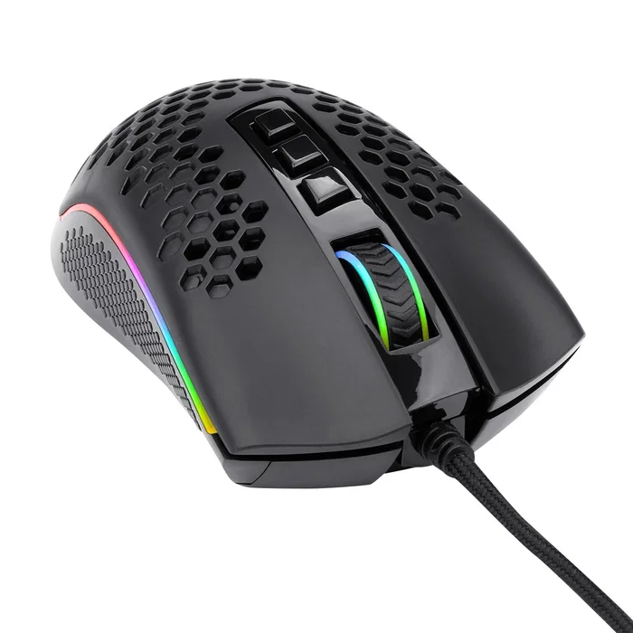 Redragon Storm Elite M988-RGB Ratón de Juego Ergonómico Negro