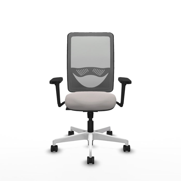 PIQUERAS Y CRESPO Silla de oficina Zulema con Mecanismo Sincro, Blanco y Gris PIQUERAS Y CRESPO Silla de oficina Zulema con Mecanismo Sincro, Blanco y Gris