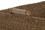 DKD Home Decor Set de 3 Cestas de Seagrass y Yute Natural 52x42x25 cm