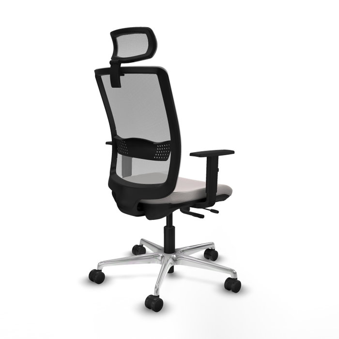 PIQUERAS Y CRESPO Silla de oficina Haches con mecanismo Sincro/Traslack, Blanco y Gris PIQUERAS Y CRESPO Silla de oficina Haches con mecanismo Sincro/Traslack, Blanco y Gris