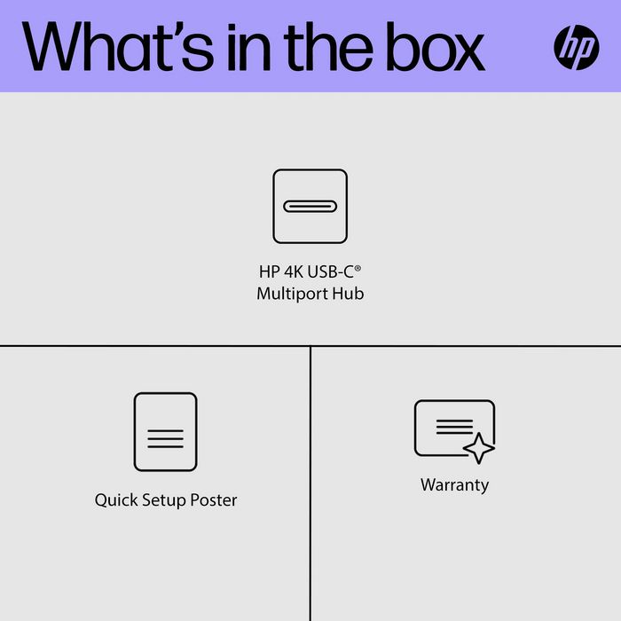 HP Hub Multi-puerto USB-C 4K para Conexión Potente y Portátil