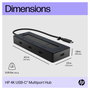 HP 4K USB-C Multiport Hub Negro