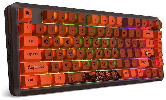 Redragon K4PUC21N0 PRO Teclado Mecánico Inalámbrico 81 Teclas RGB USB-C Recargable para Gaming