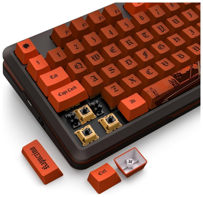Redragon K4PUC21N0 PRO Teclado Mecánico Inalámbrico 81 Teclas RGB USB-C Recargable para Gaming