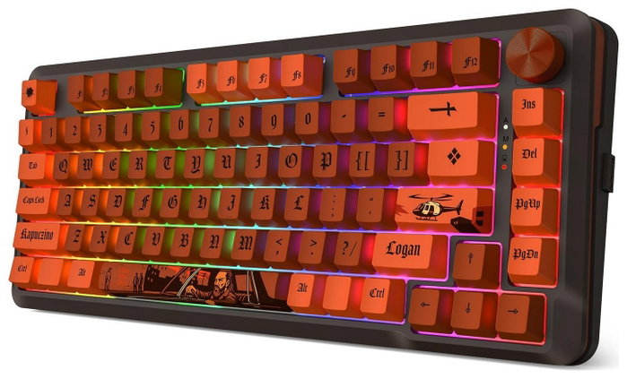 Redragon K4PUC21N0 PRO Teclado Mecánico Inalámbrico 81 Teclas RGB USB-C Recargable para Gaming