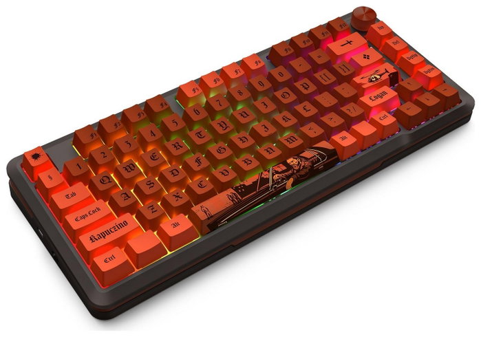 Redragon K4PUC21N0 PRO Teclado Mecánico Inalámbrico 81 Teclas RGB USB-C Recargable para Gaming
