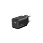 Coolbox Cargador GaN 35W USB-C y USB-A Negro