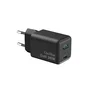 Coolbox Cargador de Pared GaN 35W USB-C y USB-A Negro