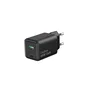 Coolbox Cargador de Pared GaN 35W USB-C y USB-A Negro