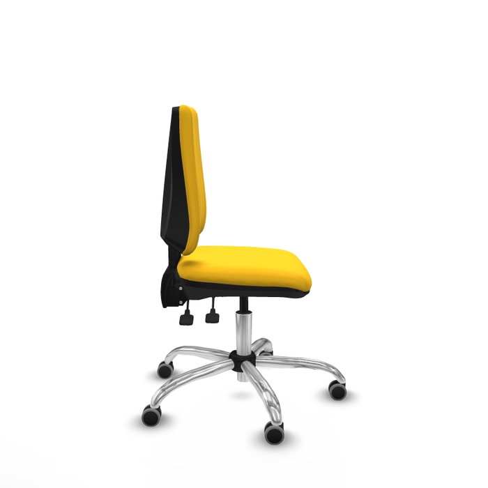 PIQUERAS Y CRESPO Silla de oficina Elche Amarillo con mecanismo Asincro