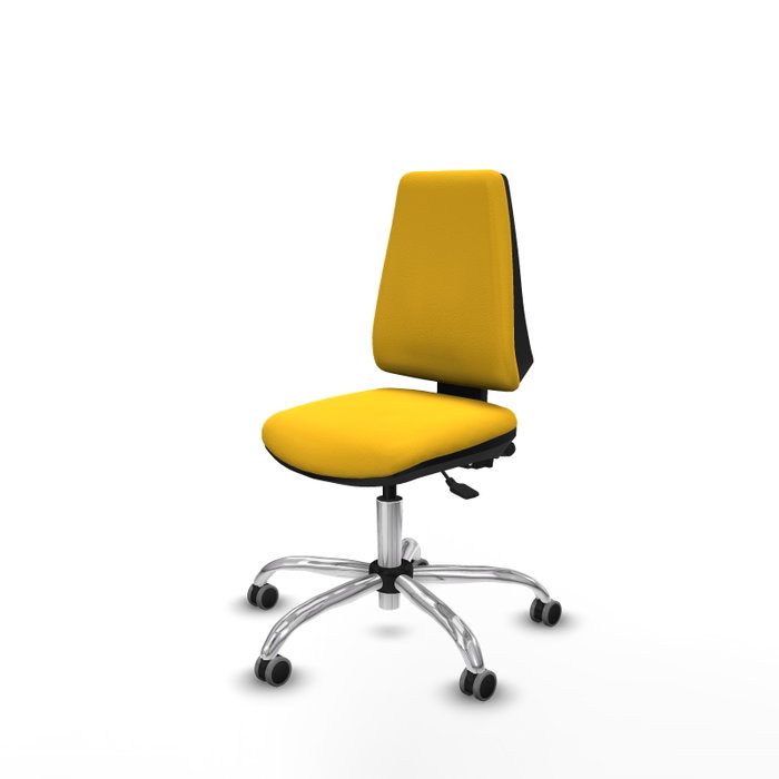 PIQUERAS Y CRESPO Silla de oficina Elche Amarillo con mecanismo Asincro