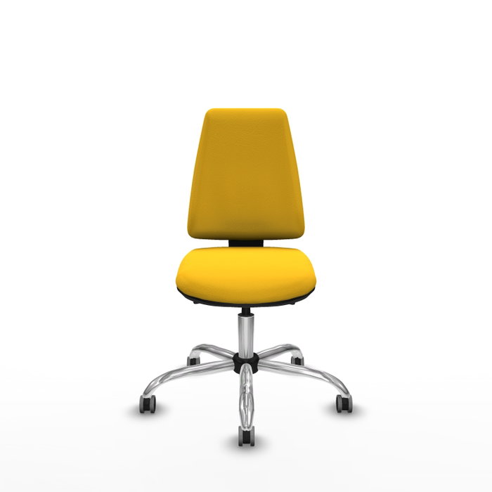 PIQUERAS Y CRESPO Silla de oficina Elche Amarillo con mecanismo Asincro