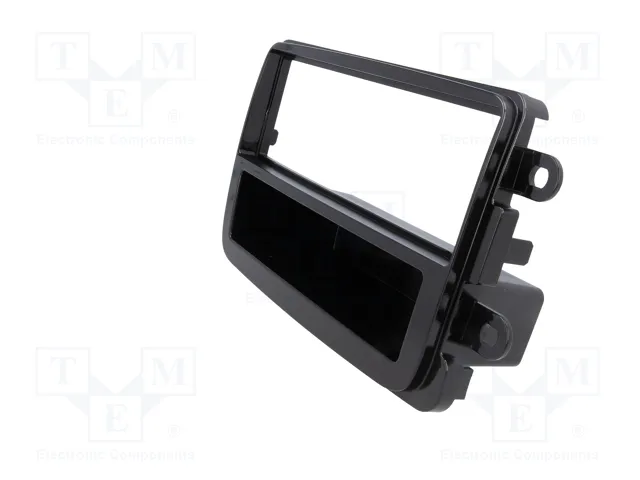 PER.PIC. Bastidor de montaje de radio 1 DIN para Dacia, brillo negro
