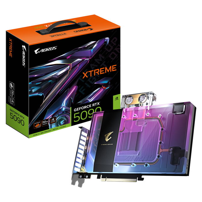 Gigabyte RTX 5090 AORUS XTREME WATERFORCE WB 32GB GDDR7 Tarjeta Gráfica GV-N5090AORUSX WB-32GD Gigabyte RTX 5090 AORUS XTREME WATERFORCE WB 32GB GDDR7 Tarjeta Gráfica GV-N5090AORUSX WB-32GD
