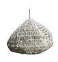 DKD Home Decor Lámpara de Techo de Fibra Trenzada Cruda 65x65x35 cm