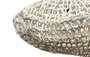 DKD Home Decor Lámpara de Techo de Fibra Trenzada Cruda 65x65x35 cm