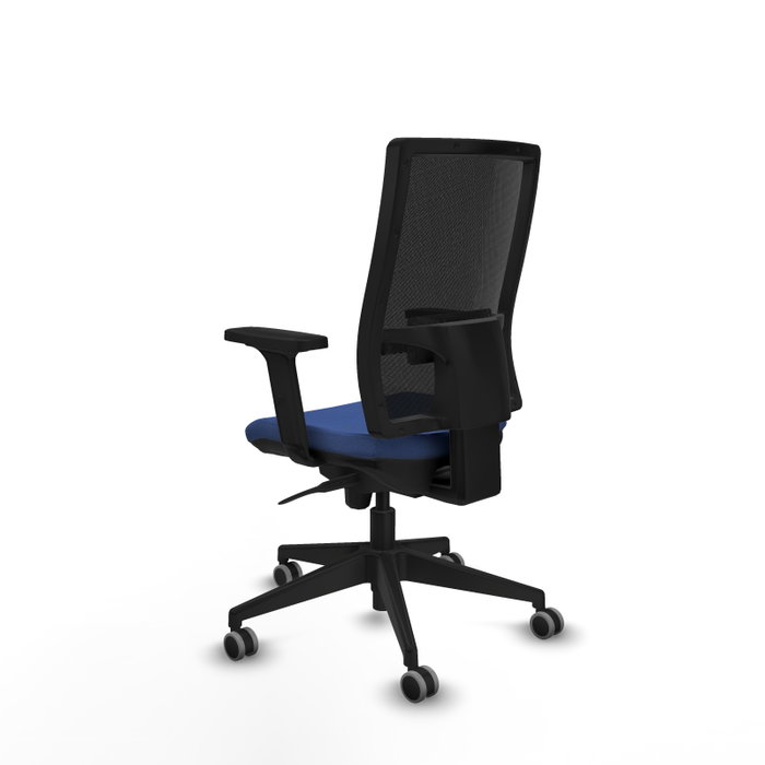 PIQUERAS Y CRESPO Silla de oficina Horna con mecanismo Sincro en Azul marino y Negro