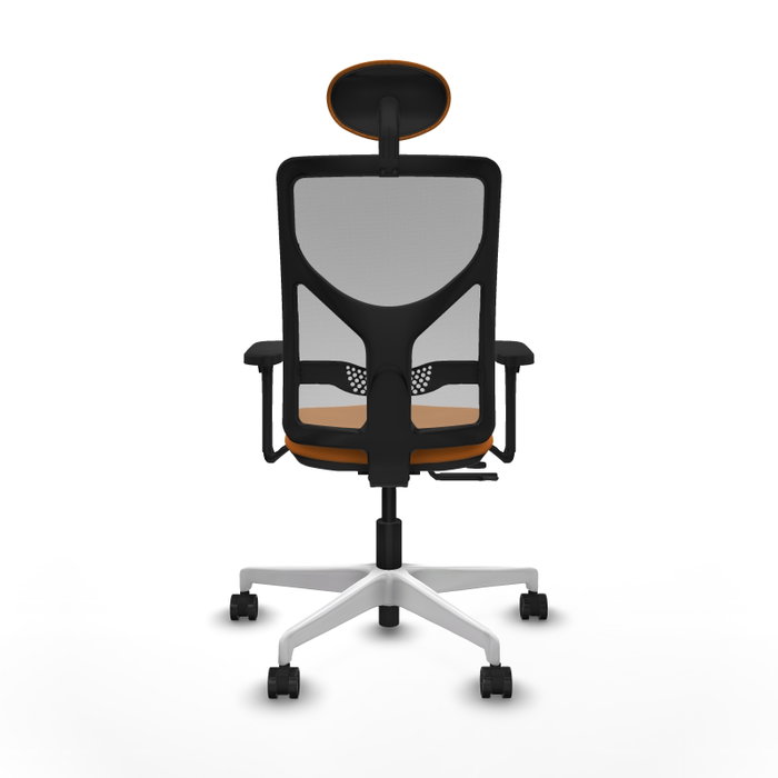 PIQUERAS Y CRESPO Silla de oficina Motilla Naranja y Gris