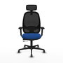 PIQUERAS Y CRESPO Silla de oficina Cilanco con mecanismo Sincro/Traslack Azul y Negro