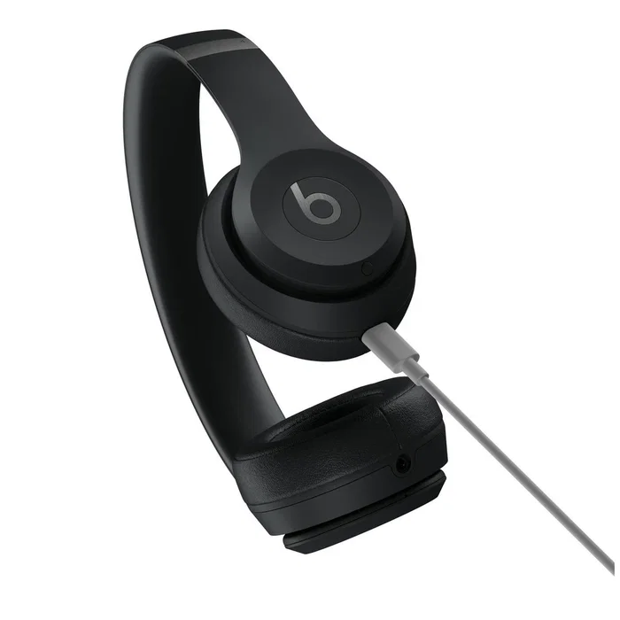 Apple Beats Solo 4 Auriculares Inalambricos On-Ear, Audio Espacial, 50 Horas de Autonomía, Negro Mate