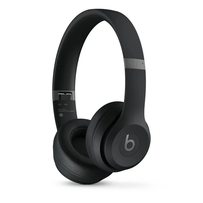 Apple Beats Solo 4 Auriculares Inalambricos On-Ear, Audio Espacial, 50 Horas de Autonomía, Negro Mate