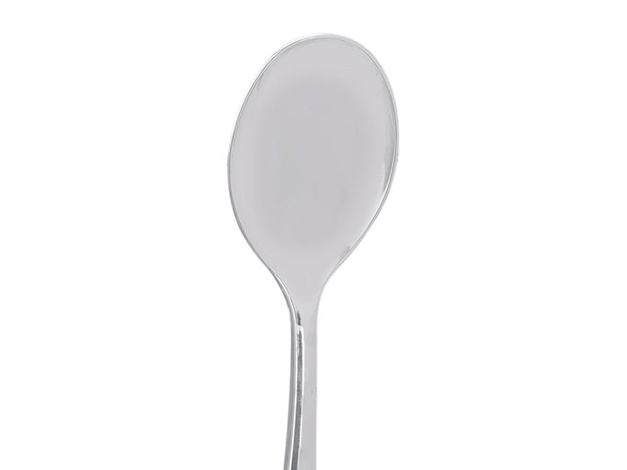 Kinvara Set 12 Cucharas de Postre de Plástico Plateado 16 cm - 22x9.5x3 cm (Set de 48)