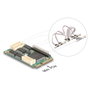DeLOCK 95279 Tarjeta de interfaz Mini PCIe con 4 puertos RS-232 y 1 puerto paralelo