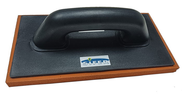 SIFER Talocha de Plástico ABS Negra con Goma Naranja 280x140x18 mm SIFER Talocha de Plástico ABS Negra con Goma Naranja 280x140x18 mm